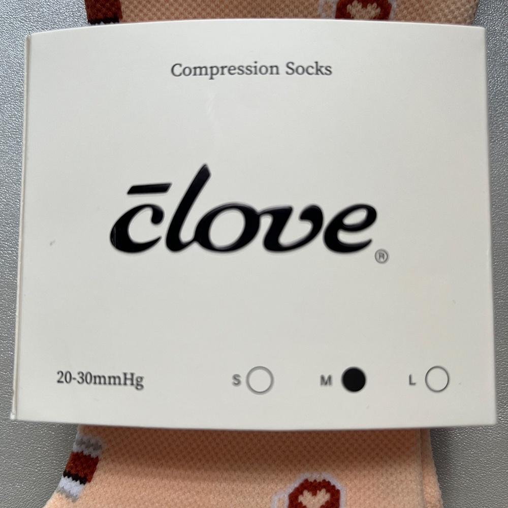 NWT | Clove Compression Socks Coffee | Sz M - Picture 3 of 4